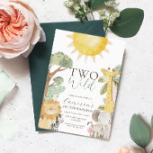 Nyala Safari Dieren Twee Wilde Tweede Verjaardag Kaart