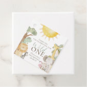 Nyala Safari Dieren Wild Een Eerste Verjaardag Bedankjes Labels (In situ)