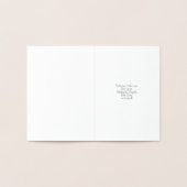 Nyame Dua Christening Card (wit) Folie Kaarten (Binnen)