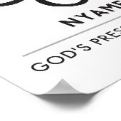 Nyame Dua | God's presence and protection Poster (Hoek)