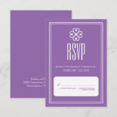 Nyame Dua Lavender Wedding RSVP (Voorkant / Achterkant)