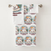 Nyan-believable Cuteness – Schattigee Kawaii Cat Bad Handdoek (Insitu)