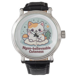 Nyan-believable Cuteness – Schattigee Kawaii Cat Horloge