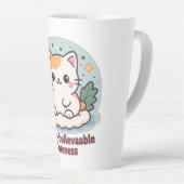 Nyan-believable Cuteness – Schattigee Kawaii Cat Latte Mok (Rechterhoek)