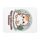 Nyan-believable Cuteness – Schattigee Kawaii Cat Magneet (Horizontaal)