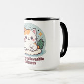 Nyan-believable Cuteness – Schattigee Kawaii Cat Mok (Voorkant rechts)