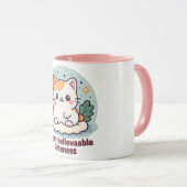 Nyan-believable Cuteness – Schattigee Kawaii Cat Mok (Voorkant rechts)