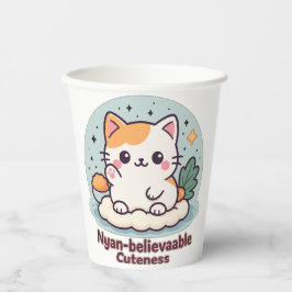 Nyan-believable Cuteness – Schattigee Kawaii Cat Papieren Bekers