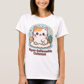 Nyan-believable Cuteness – Schattigee Kawaii Cat T-shirt (Voorkant)