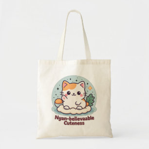 Nyan-believable Cuteness – Schattigee Kawaii Cat Tote Bag