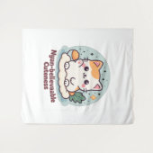 Nyan-believable Cuteness – Schattigee Kawaii Cat Wandkleed (Voorkant (horizontaal))