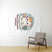Nyan-believable Cuteness – Schattigee Kawaii Cat Wandkleed (In Situ (horizontaal))