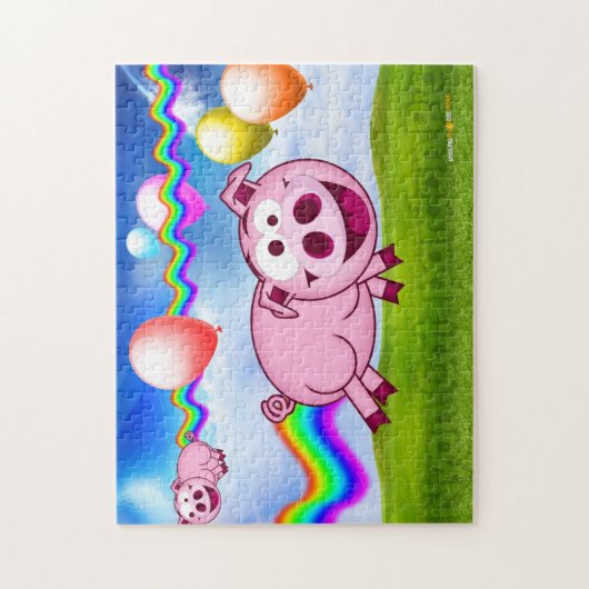 Nyan Cat pardon Pig puzzle Legpuzzel (Verticaal)