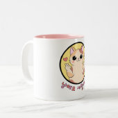 Nyanghaeyo Love | Tweekleurige Koffiemok (Voorkant links)