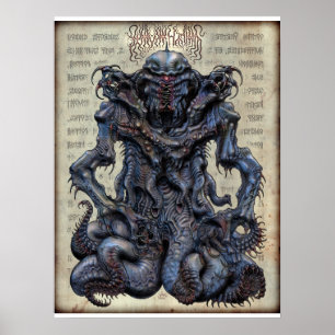 Nyarlathotep Niet-geadorseerd 18x24 Poster