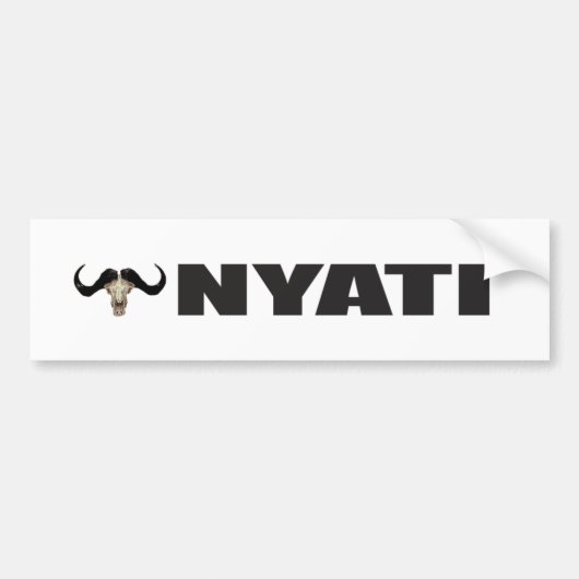 Nyati Bumpersticker (Voorkant)