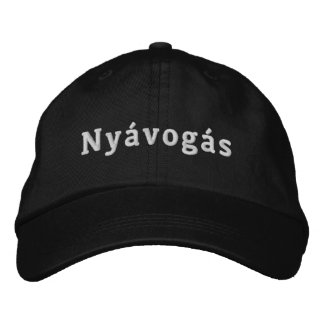 Nyávogás White Logo Geborduurde Pet
