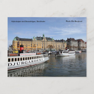 Nybrokajen en Strandvägen, Stockholm... Briefkaart
