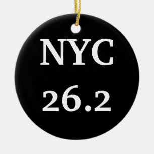 NYC26.2-versiering Keramisch Ornament