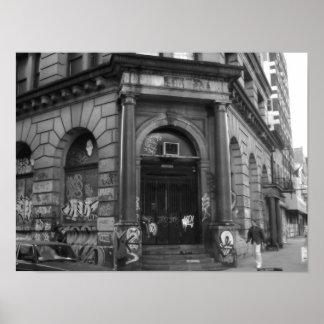 NYC, 2003 verlaten gebouw Poster