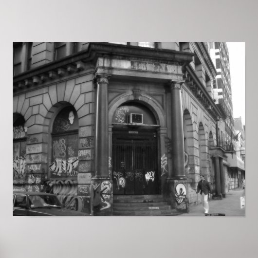 NYC, 2003 verlaten gebouw Poster (Voorkant)