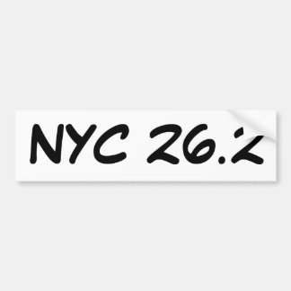 NYC 26.2 bumpersticker