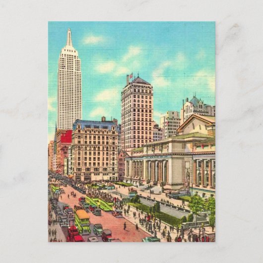 NYC - 42nd Street & 5th Ave. Ansichtkaart Briefkaart (Voorkant)