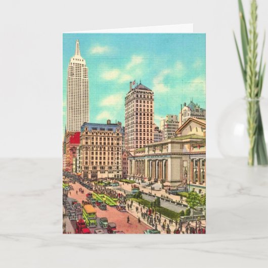 NYC - 42nd Street & 5th Ave. kaart (Voorkant)