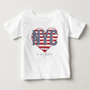 NYC American Flag Heart