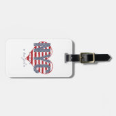 NYC American Flag Heart Bagagelabel (Voorkant horizontaal)