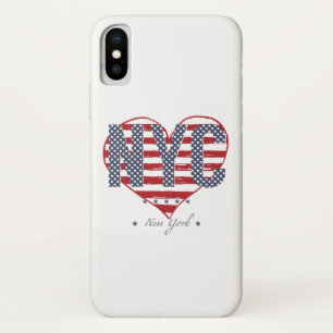 NYC American Flag Heart Case-Mate iPhone Case