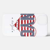 NYC Amerikaanse Vlag Hart Case-Mate iPhone Case (Achterkant (horizontaal))