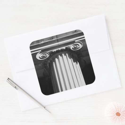 NYC-architectuur I Vierkante Sticker (Envelop)