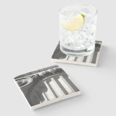 NYC-architectuur III Stenen Onderzetter (Zijkant)