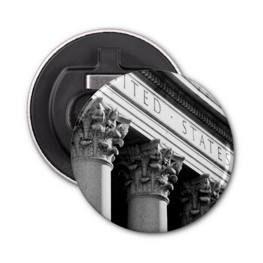 NYC Architectuur VIII Button Flesopener (Voorkant)