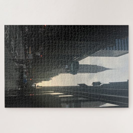 NYC Art Deco Skyscraper Chrysler Building Sunset Legpuzzel (Horizontaal)