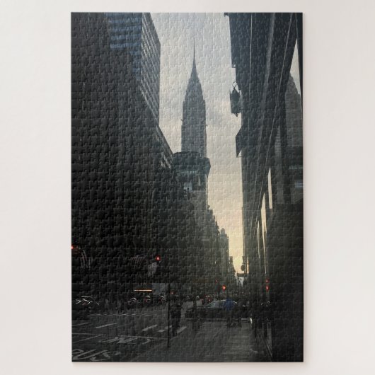 NYC Art Deco Skyscraper Chrysler Building Sunset Legpuzzel (Verticaal)