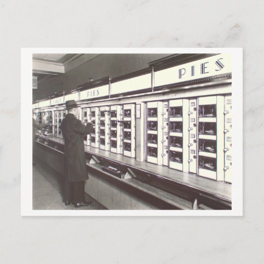 NYC Automat Foto van Berenice Abbott Briefkaart (Voorkant)