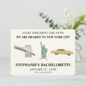 NYC Bachelorette Kaart (Staand voorkant)