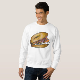 NYC Bagel Onion Cream Cheese Lox Caps Sweatshirt