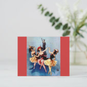 NYC  Ballerinas Dance Briefkaart (Staand voorkant)