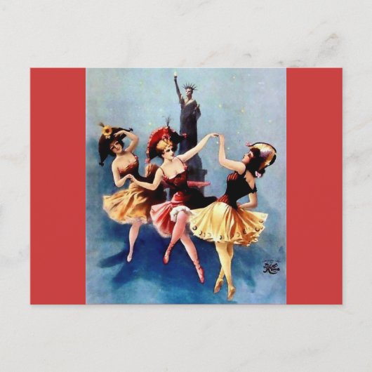NYC  Ballerinas Dance Briefkaart (Voorkant)