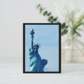 NYC-beeld van Liberty Blue Briefkaart (Staand voorkant)