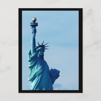 NYC-beeld van Liberty Blue Briefkaart