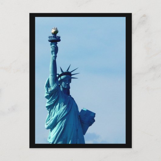 NYC-beeld van Liberty Blue Briefkaart (Voorkant)