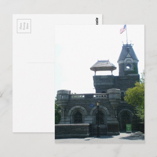 NYC Belvedere Castle Briefkaart (Voorkant / Achterkant)