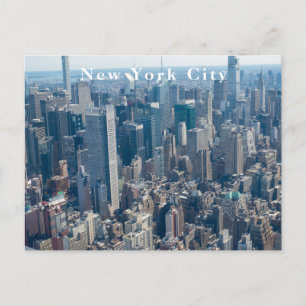 NYC Beton Jungle Luchtfoto Feestdagenkaart