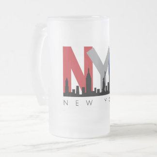 NYC Bevroren Biermok Matglas Bierpul