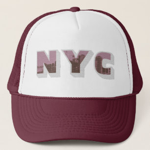 NYC Big Apple  fotografische stijl Trucker Pet