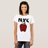 NYC - Big Apple met alle 5 boroughs T-shirt (Voorkant volledig)